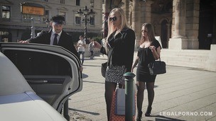 Stretch Limo Hardcore Threesome With Leggy Kayla Green & Angelina Brill GP061 small screenshot