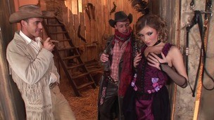 Two studs DP hammer Donna Bell's holes in action packed hardcore threesome GP1440 small screenshot