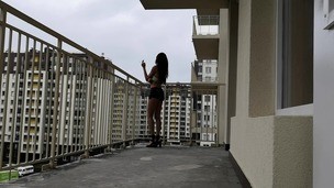 Pick up cutie teen - anal fuck + hard deepthroat in the stairwell - cum in her mouth MS057 small screenshot