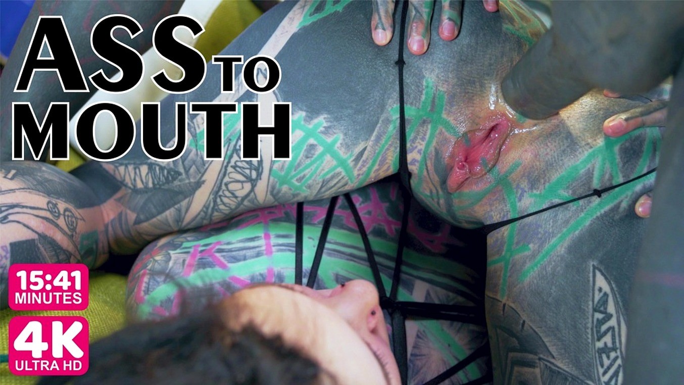 LegalPorno - Z Filmz Studio - TATTOO threesome, girls gape asses for tattooed dick - ATM, gapes, (goth, punk, alt porn) ZF062