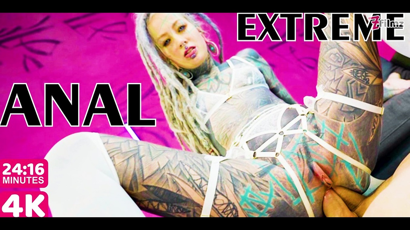 Extreme Anal Tattooed Girl - Extreme TATTOO DAP action - Two big dicks in one ASS - anal gapes, squirt,  ATM - LegalPorno.com Download Now!