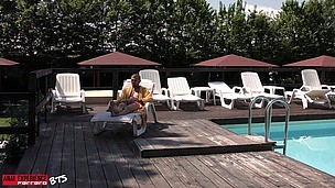 BTS of the scene: First anal ever 0% pussy for this New girl, she's love huge cock when it destroys her ass! small screenshot