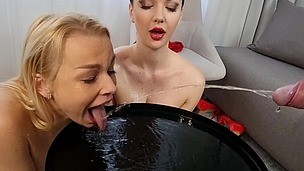 [WET] CRAZY WET GAMES Rebecca Sharon & Lady Gang, BGG, Piss in mouth & ass, anal speculum exploration small screenshot