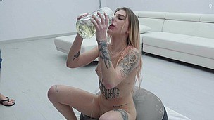 (Wet) Dalila Dark, 12 loads, Cum in Mouth, Bukkake, 5on1, BBC, Pee drink, DP, DAP, Swallow small screenshot