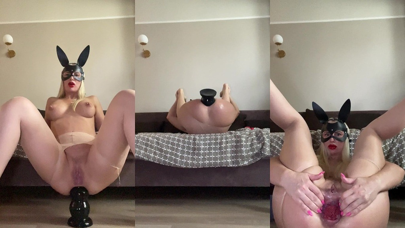 LegalPorno - CrazyWifeSlut Studio - Huge ButtPlug and XXL Inflatable buttplug anally fucked