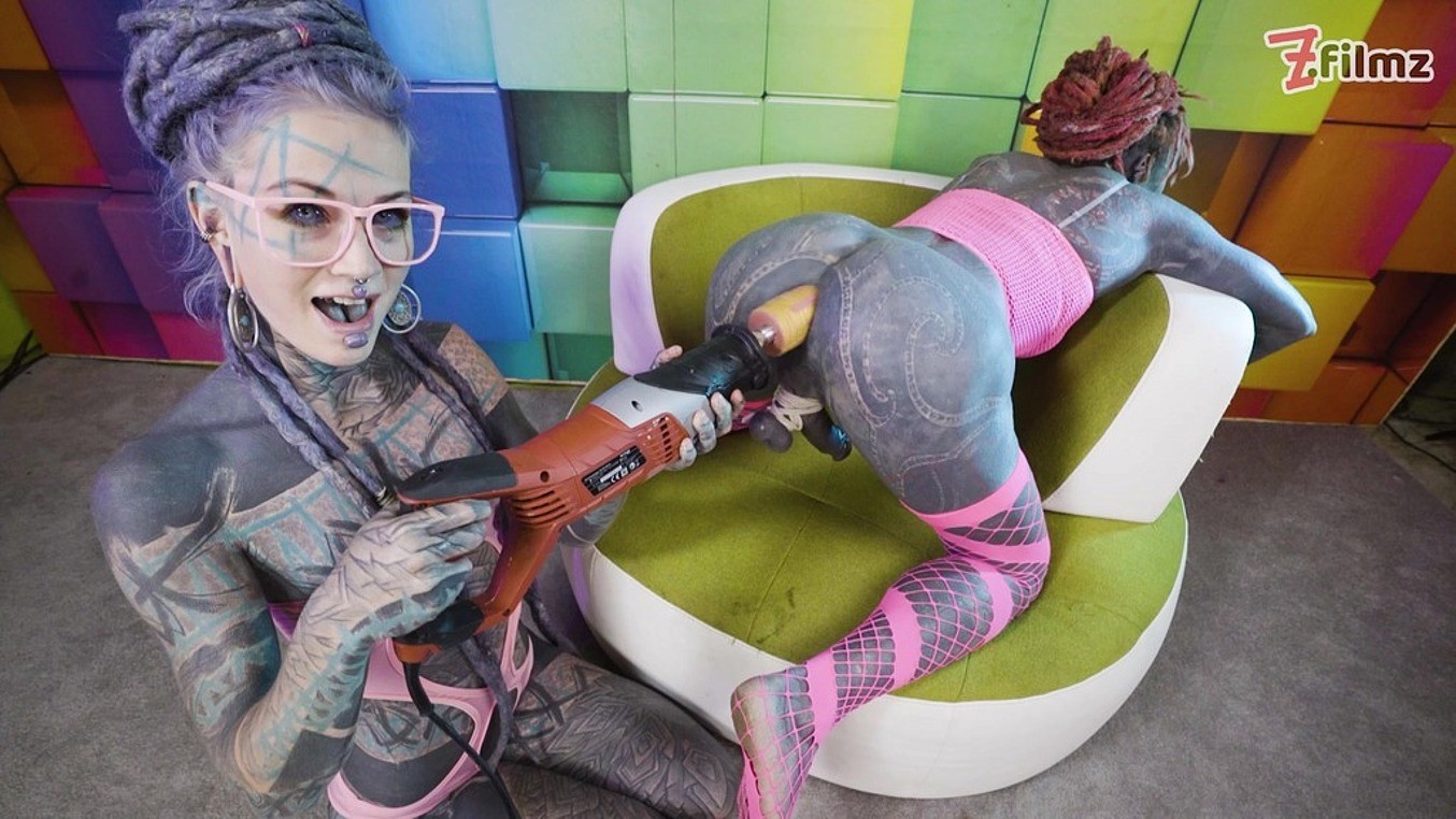 Download LegalPorno - Z Filmz Studio - Dominatrix teases and pushes heavily tattooed SISSY to anal orgasm with doxy, anal fuckmachine and cockbondage