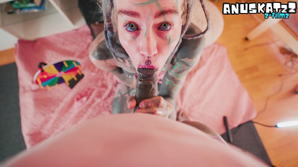 Download LegalPorno - Anuskatzz Studio - Tattooed Webcam Model Gets Interrupted and Fucked During Show