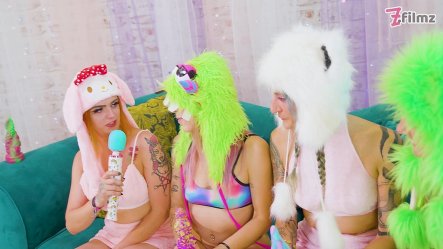 Lesbian Orgy - Dildos and Costums - Real Orgasms From Tattoo Girls small screenshot