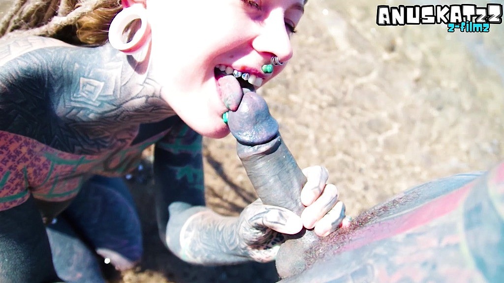 LegalPorno - Anuskatzz Studio - Outdoor Beach Pov Blowjob Sloppy By the Waves