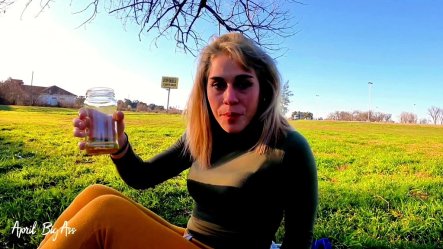Drinking Liters Of Pee In the Street With My Stepfather, Yellow Pee and In Public!!! small screenshot