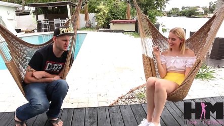 Chloe Couture S Wet Trimmed Pussy Takes Brians Meat In the Pool! small screenshot